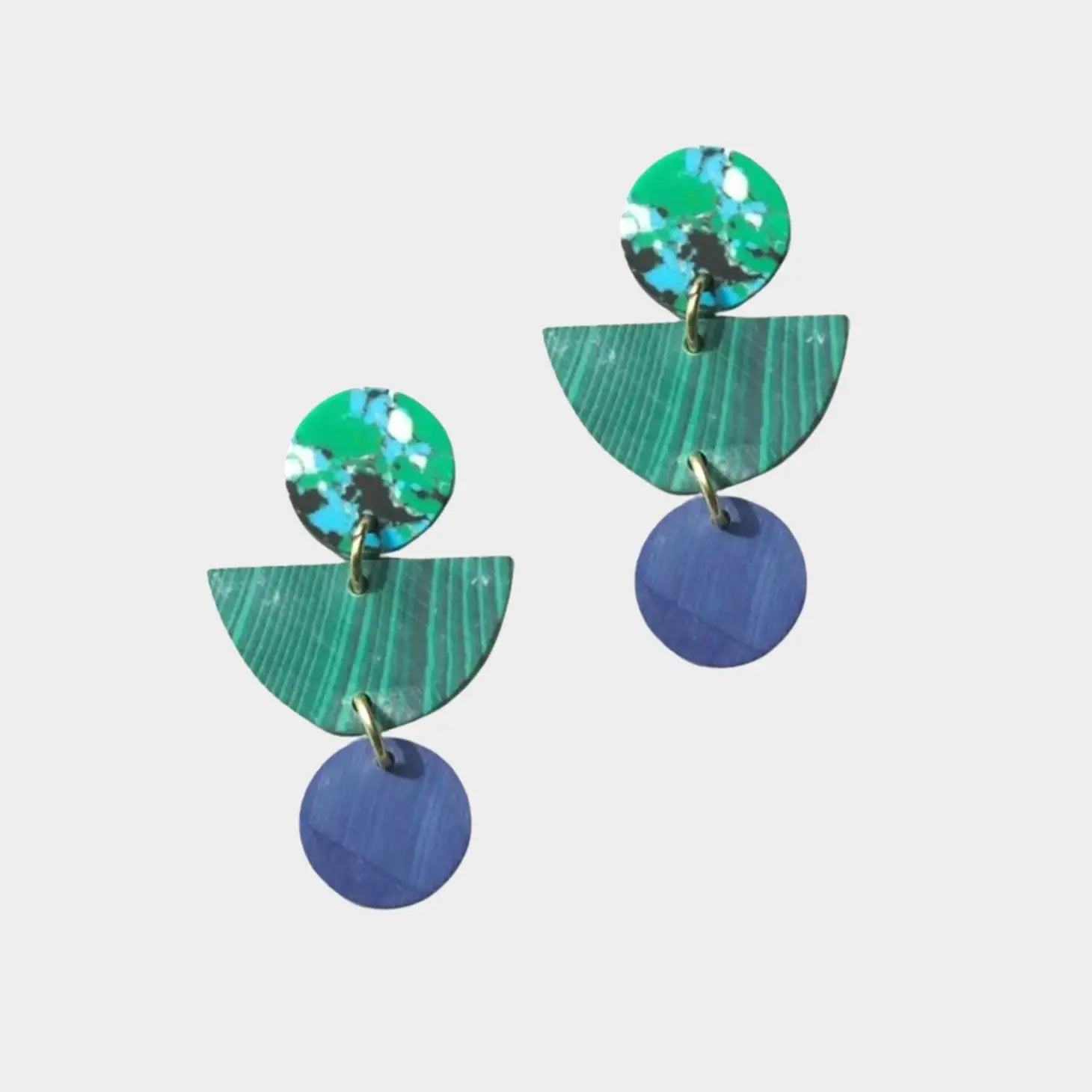 Geo Clay Earrings