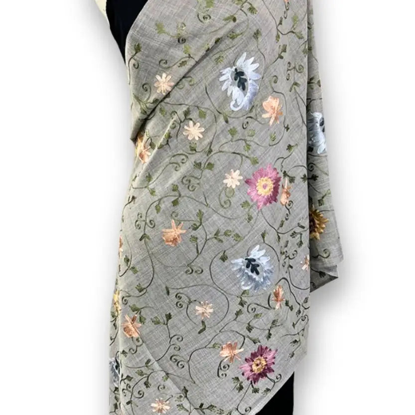 Rajika Shawl - Embroidered