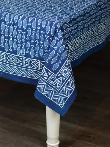 Block Printed Tablecloth 60"x90"