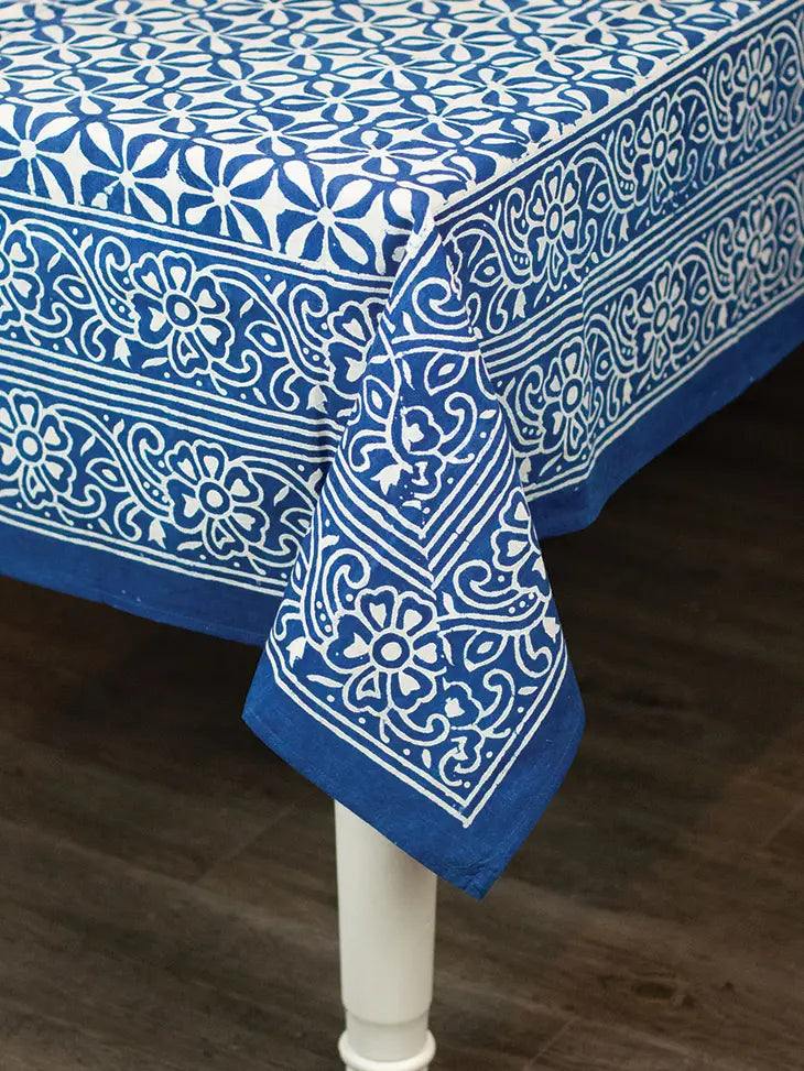 Block Printed Tablecloth 60"x90"