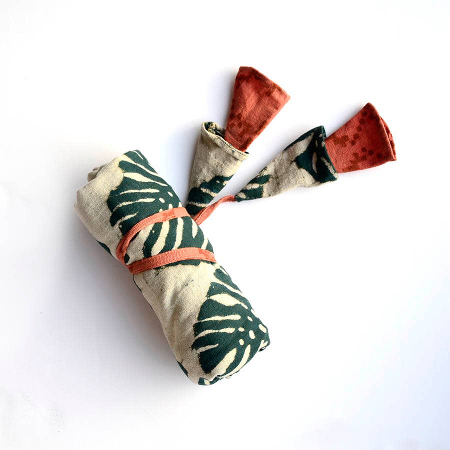 Organic Cotton Jungle Block Printed Bag