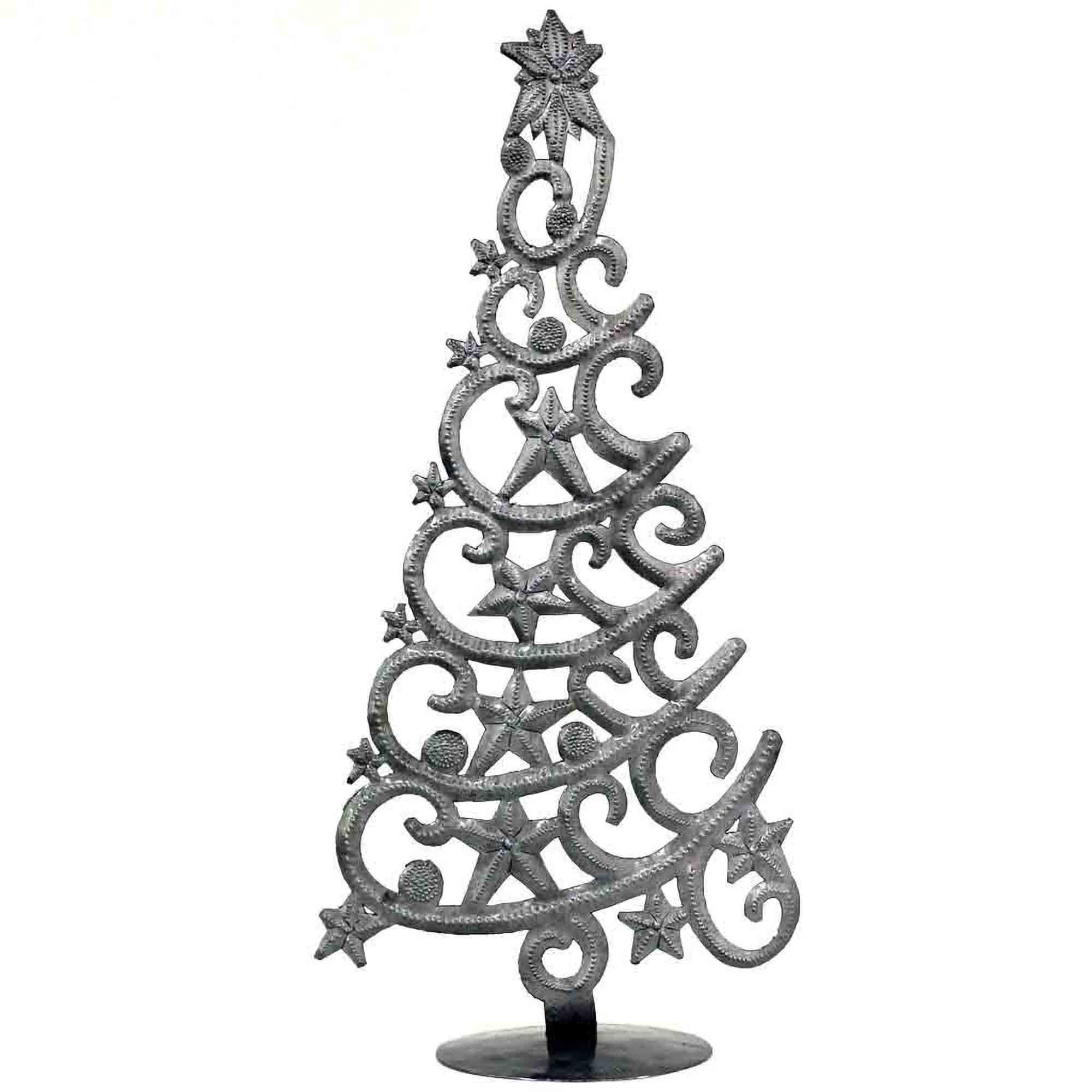 Haitian Drum Metal Tree with Stars