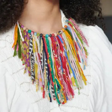 Necklace - Kantha Fringe