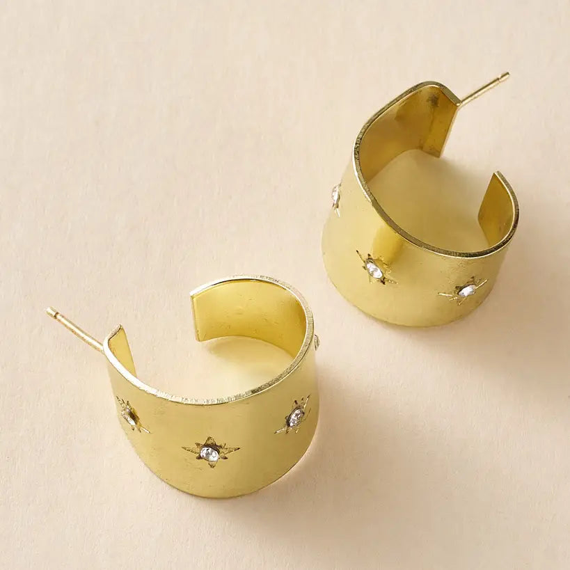 Starry Studded Hoop