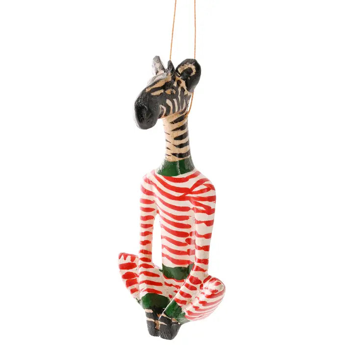Yoga Giraffe Ornament