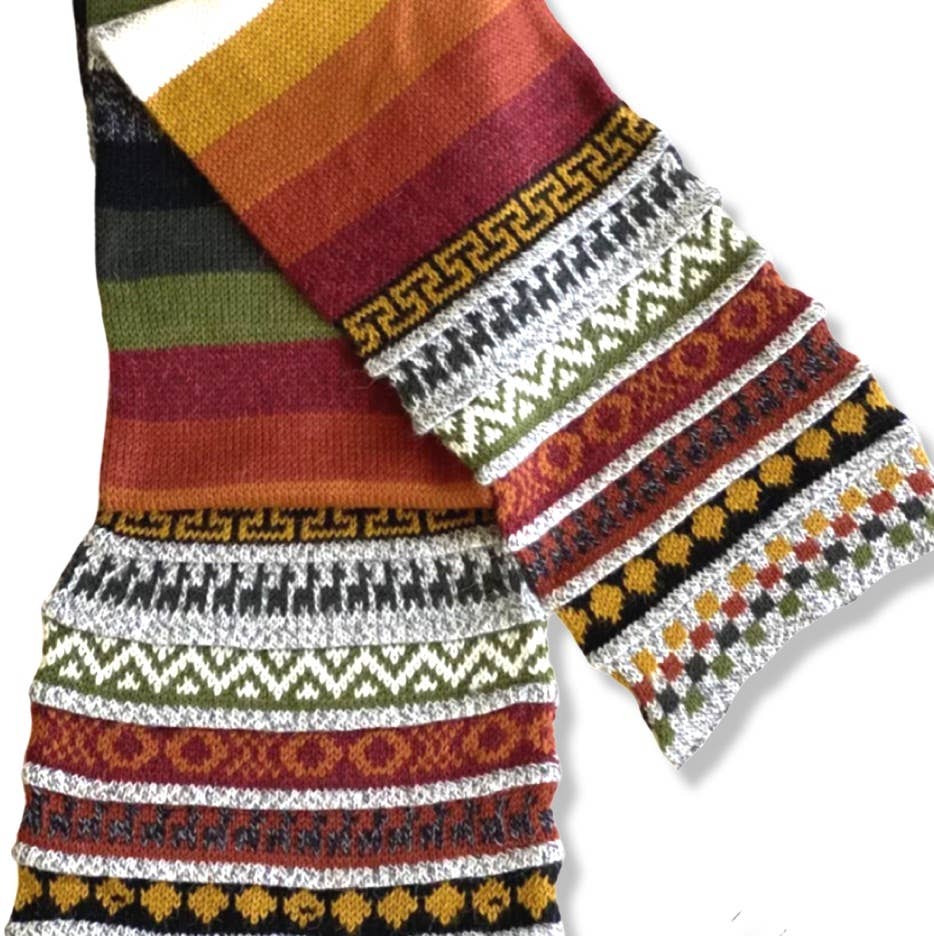 100% Alpaca Scarf Beanie Combo