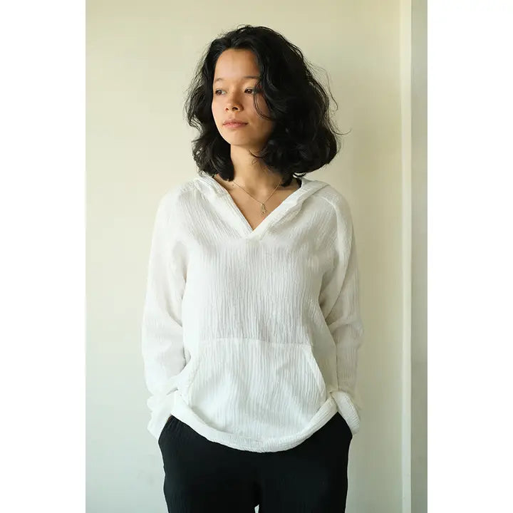Cotton Crinkle Hoodie