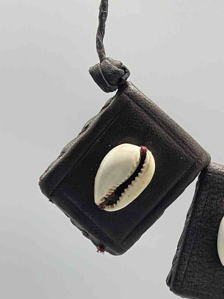 Cowrie Shell Leather Cord Necklace