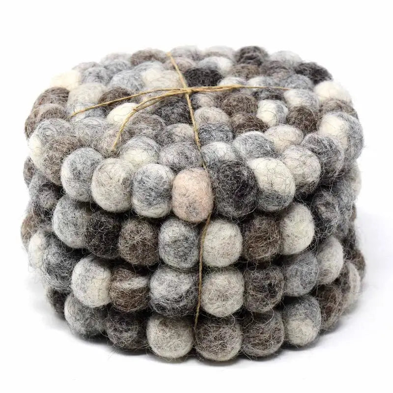 Felt Grey Coasters