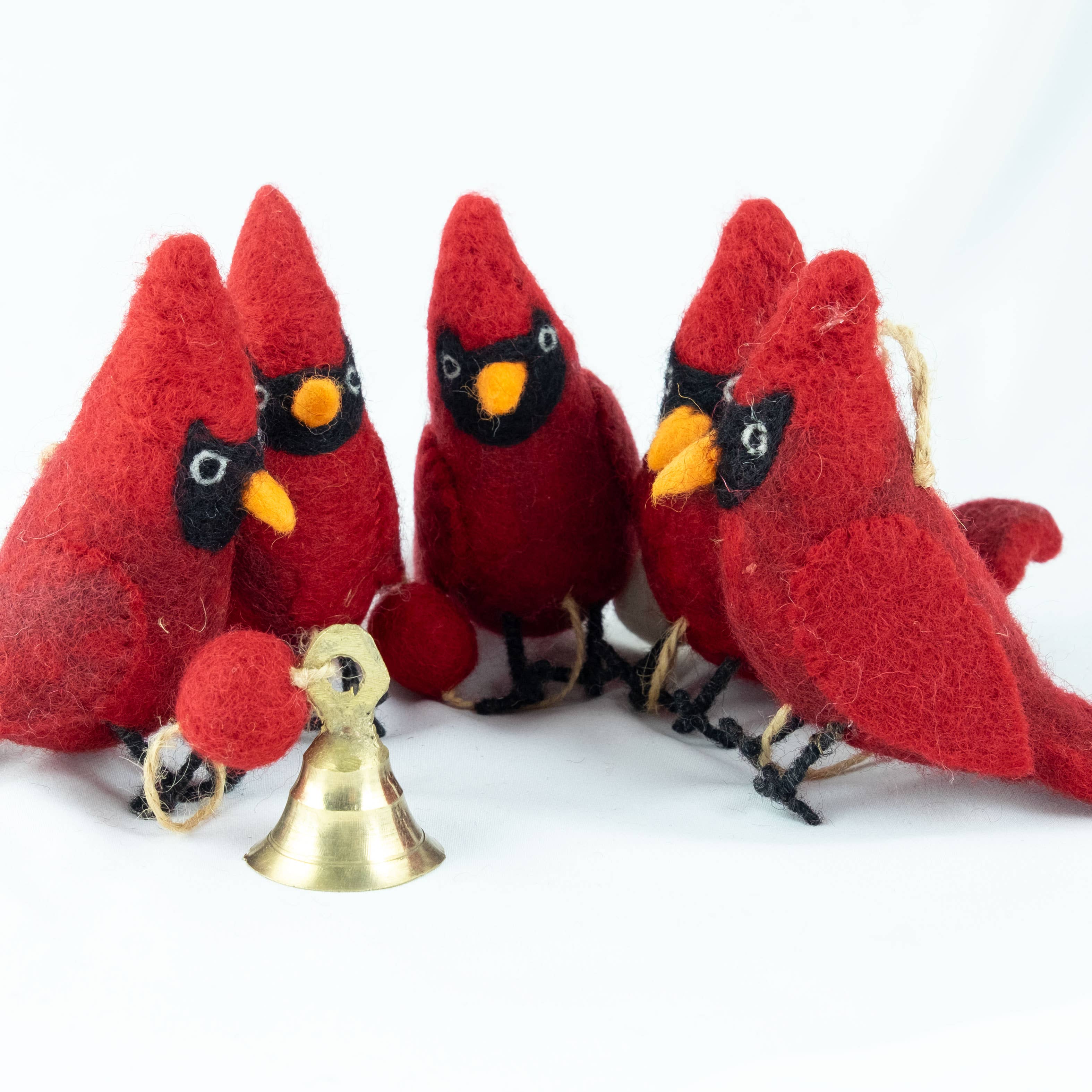 Red Felt Cardinal Garland