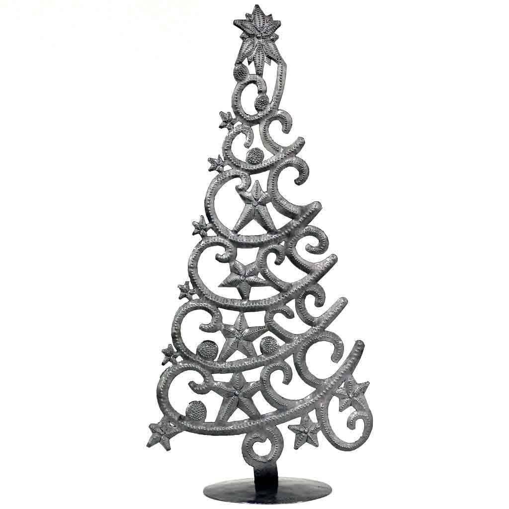 Haitian Drum Metal Tree with Stars