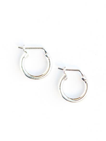 Sterling Silver Hug Hoop