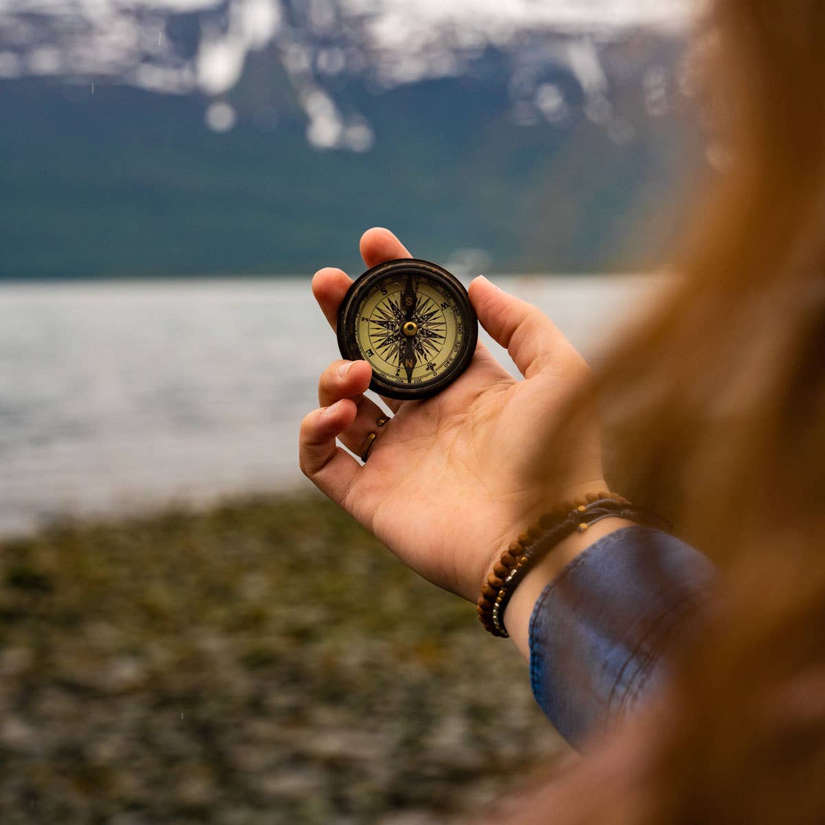 Compass w/ Leather Case
