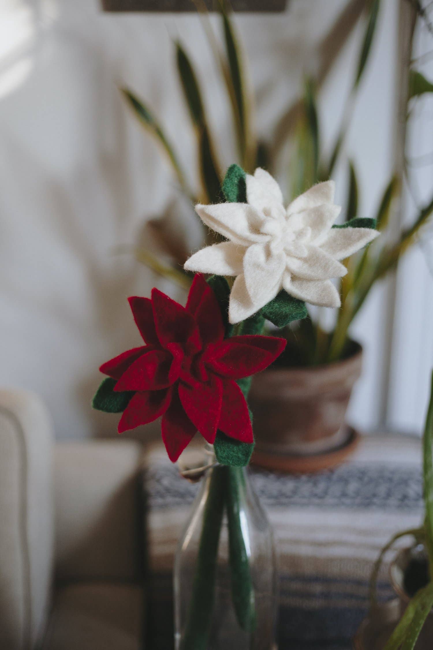 Felt Poinsettia Flower