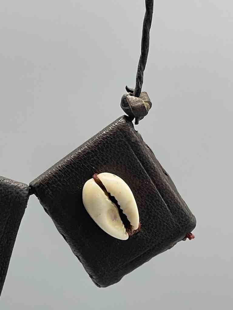 Cowrie Shell Leather Cord Necklace