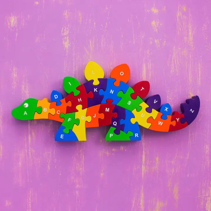 Wooden Puzzle - Stegosaurus