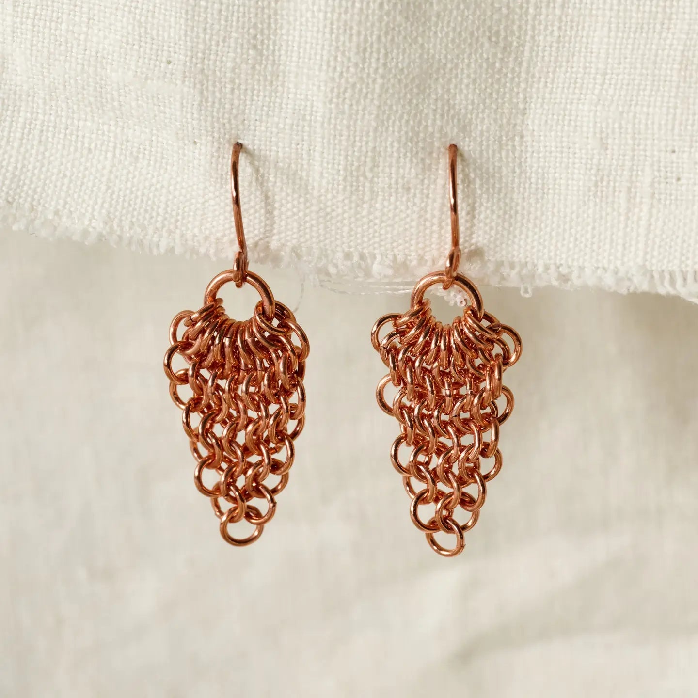 Earrings - Alma Copper Waterfall Drop