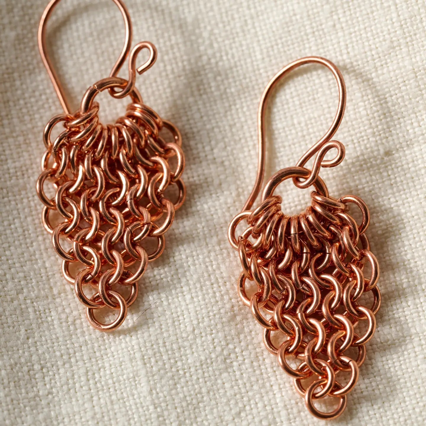 Earrings - Alma Copper Waterfall Drop