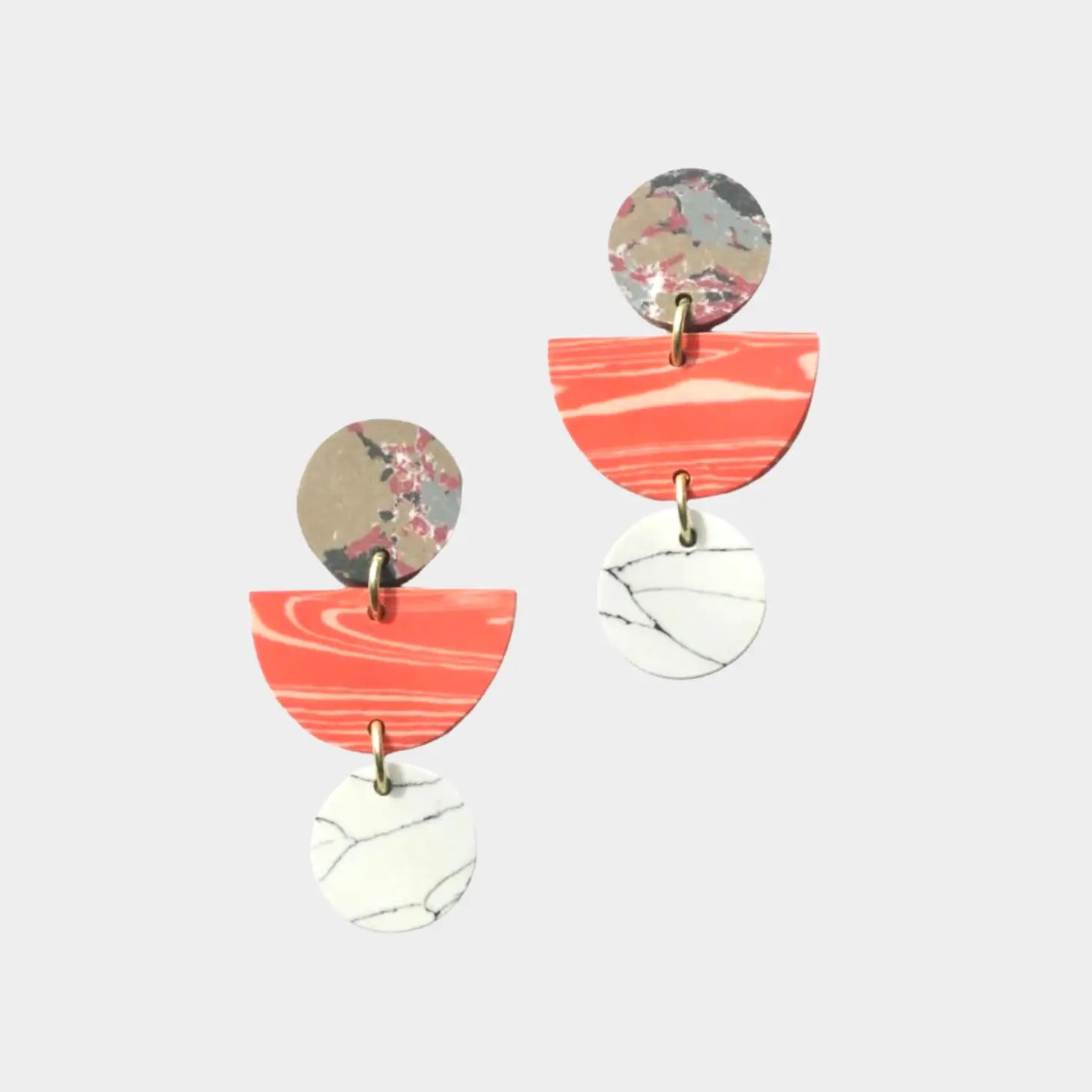 Geo Clay Earrings