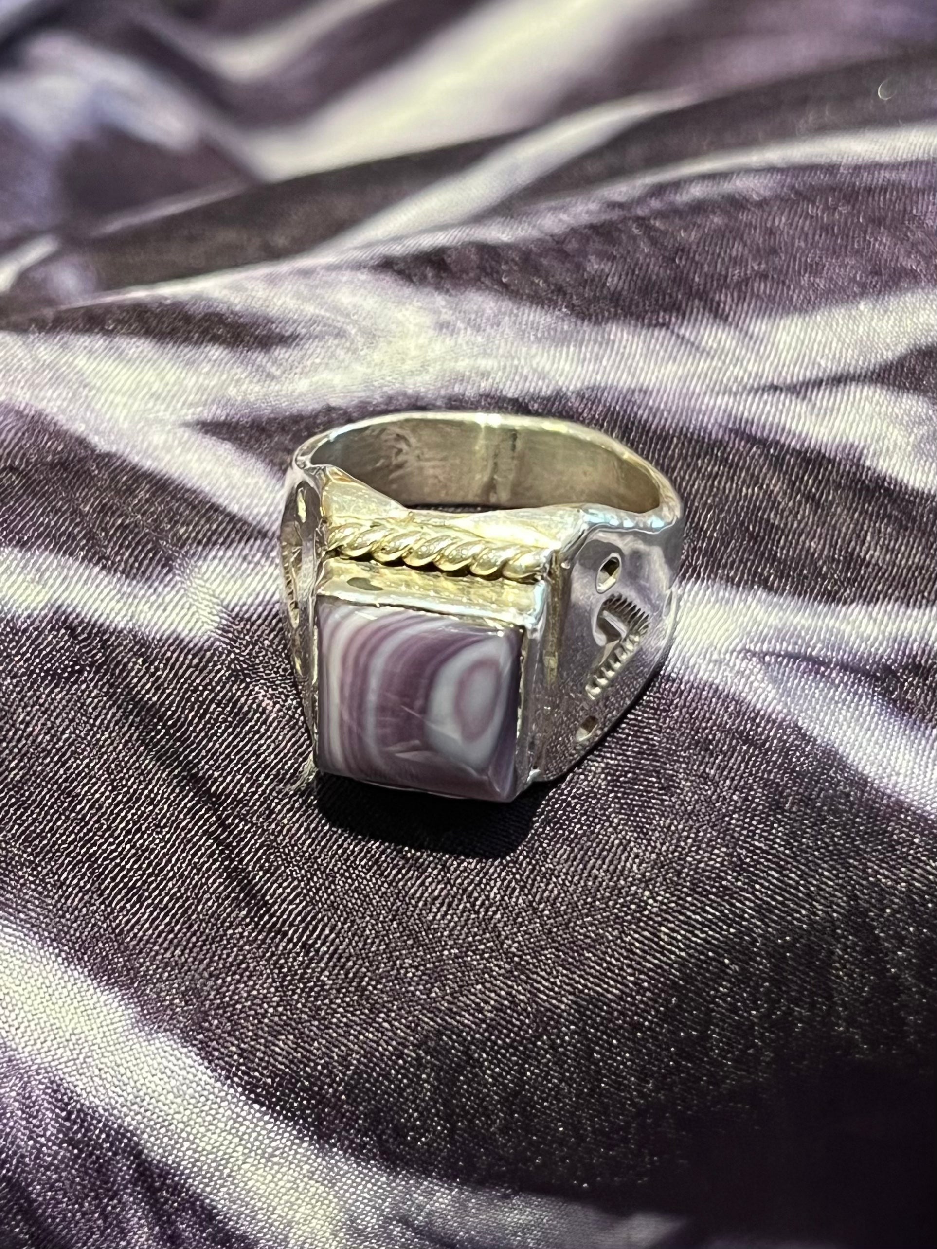 Wampum Sterling Silver Ring