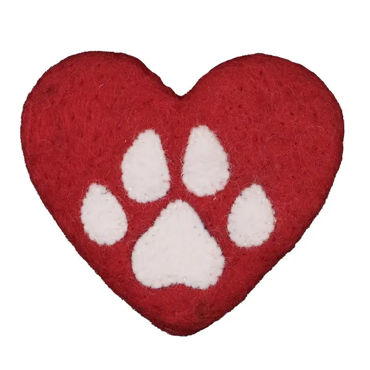 Paw Heart Ornament