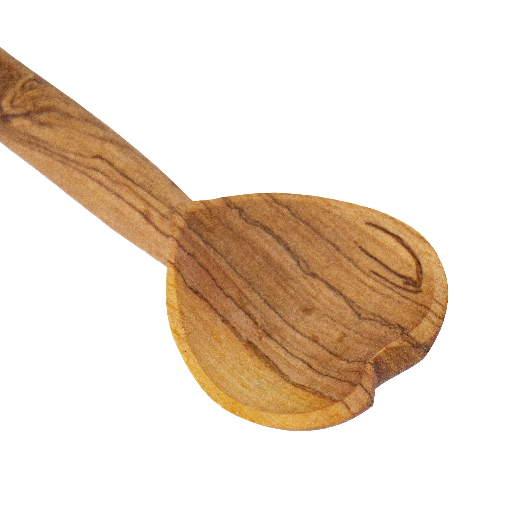 Olive Wood Heart Scoop Spoon