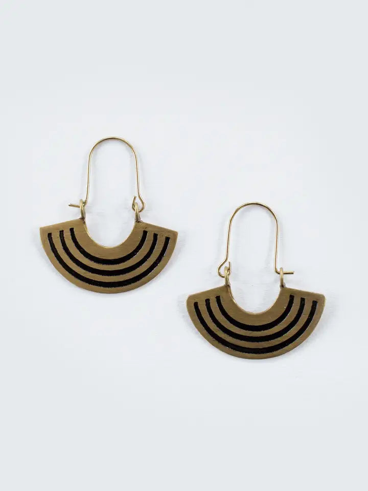 Black Rainbow Earrings