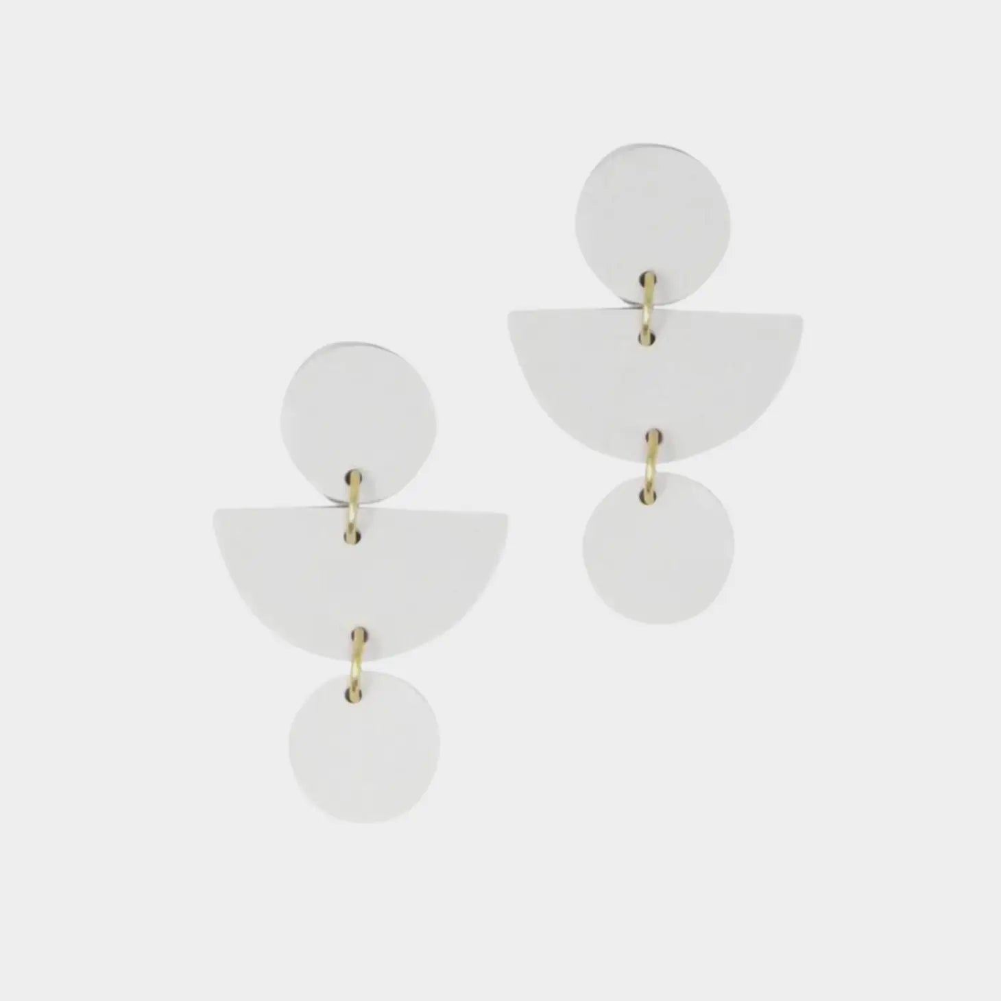 Geo Clay Earrings