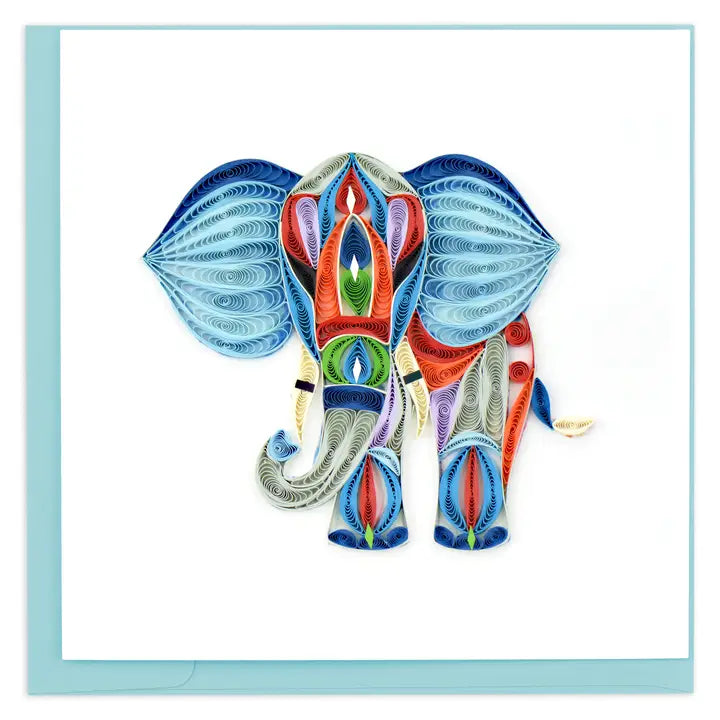 Elephant - Quilling Card