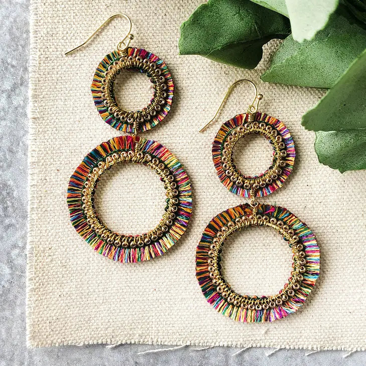 Raja Double Hoop Earrings