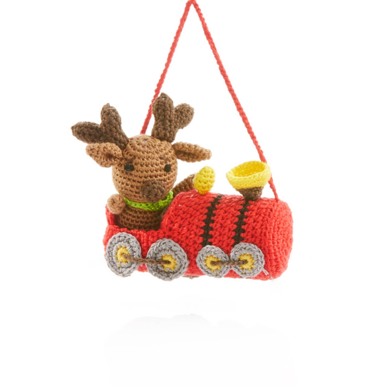 Conductor Moose Ornament
