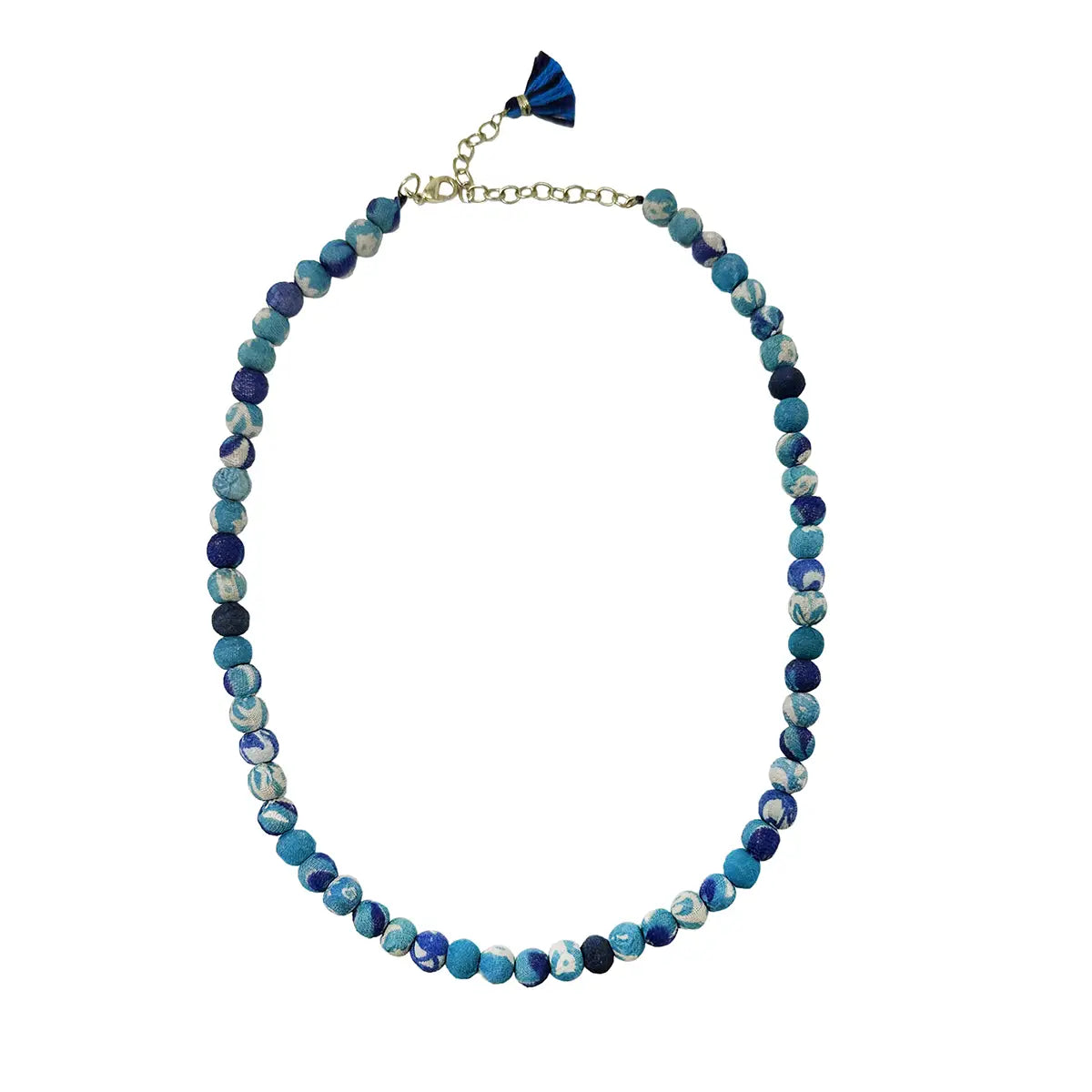 Necklace - Kantha Azure Classic
