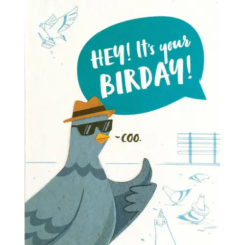 Pigeon Birday Card
