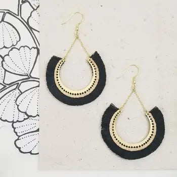 Contoured Fringe Earrings