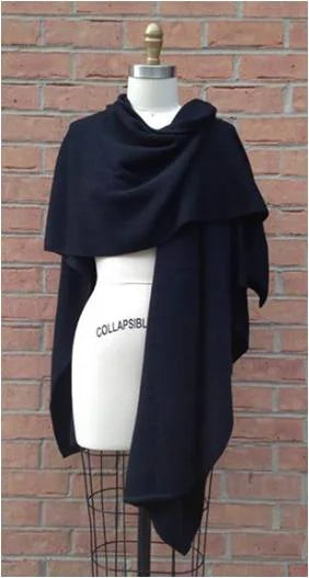 Alpaca Blend Knit Ruana Wrap