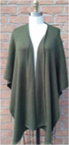 Alpaca Blend Knit Ruana Wrap