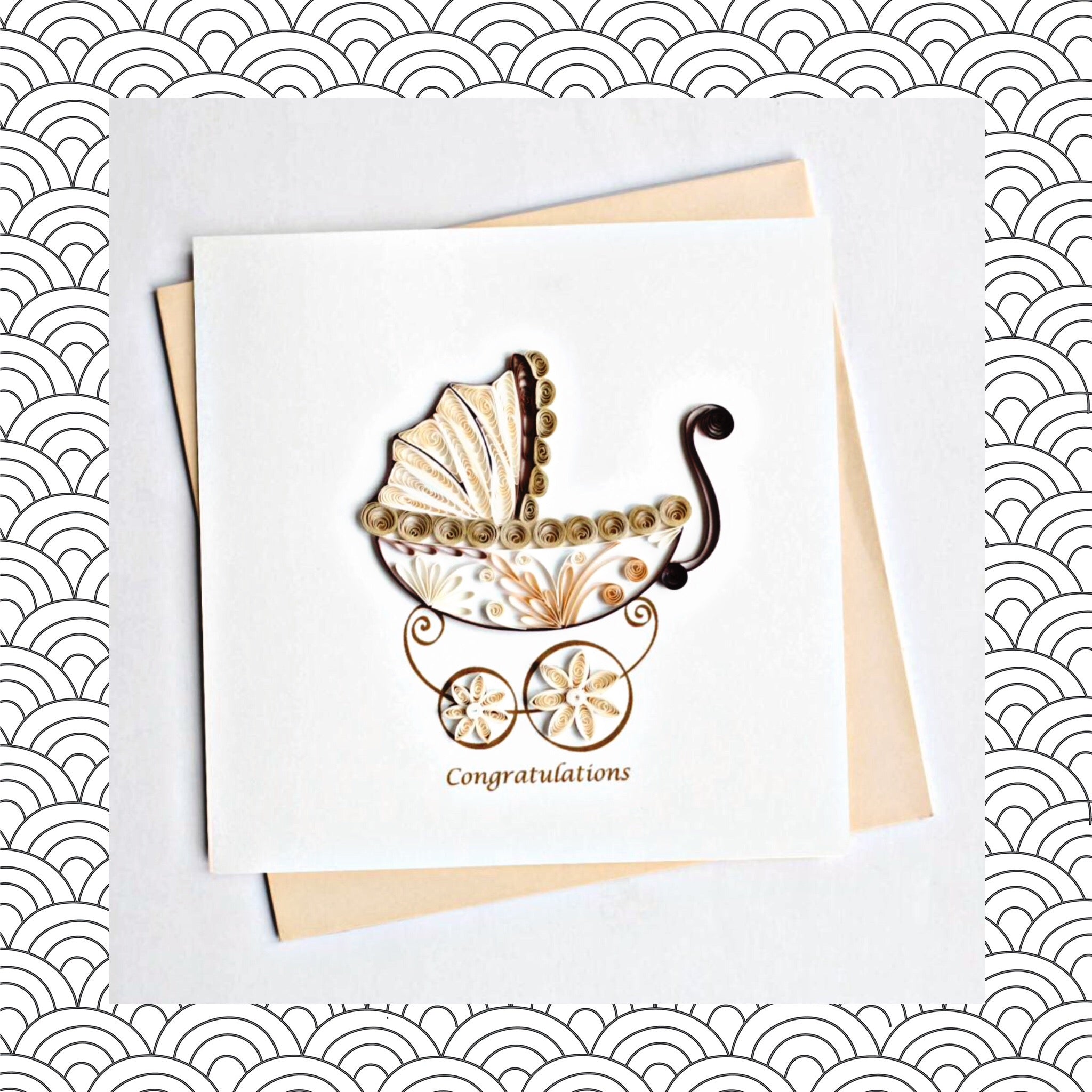 Baby Congratulations - Quilling Card