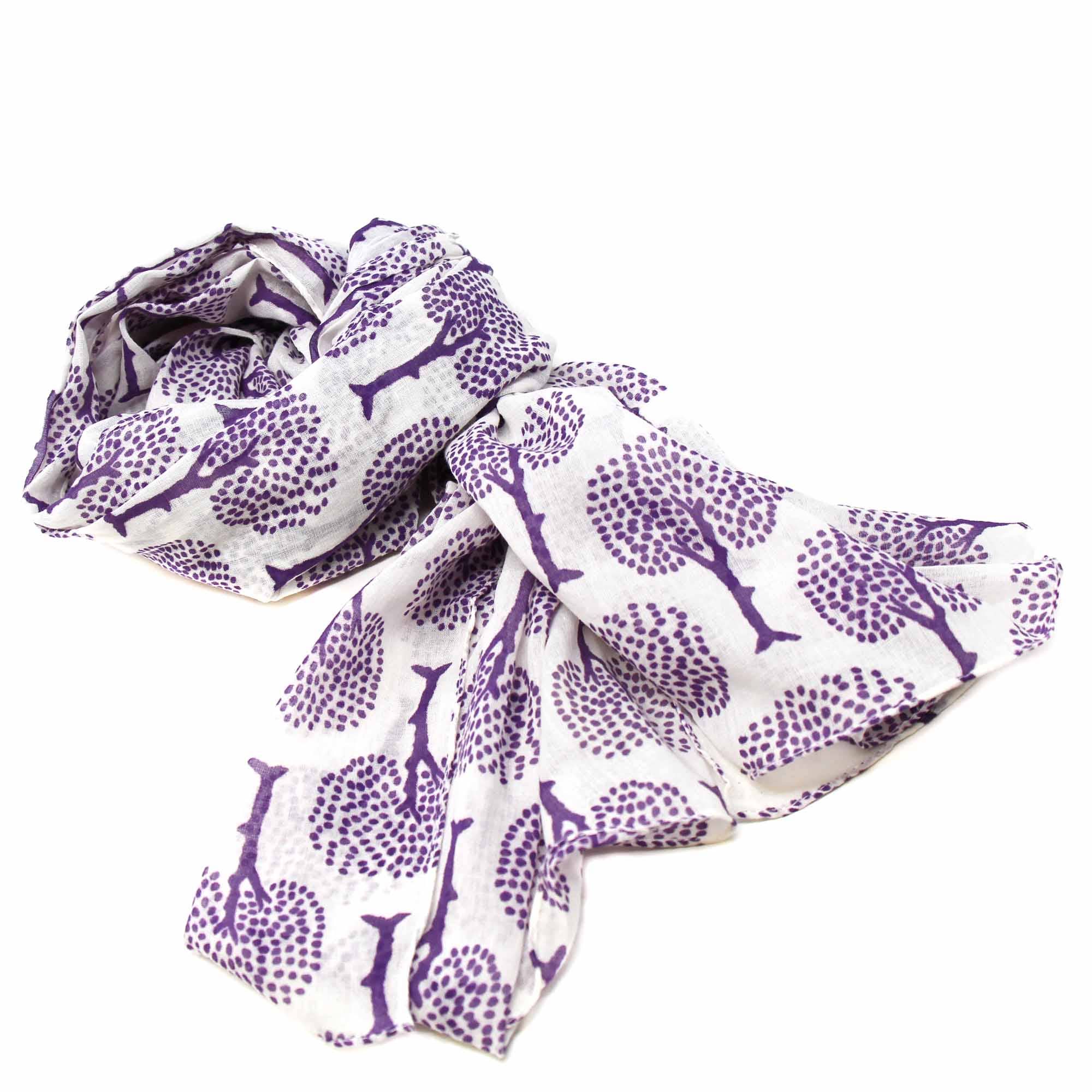 Tree of Life Hand Printed Scarf