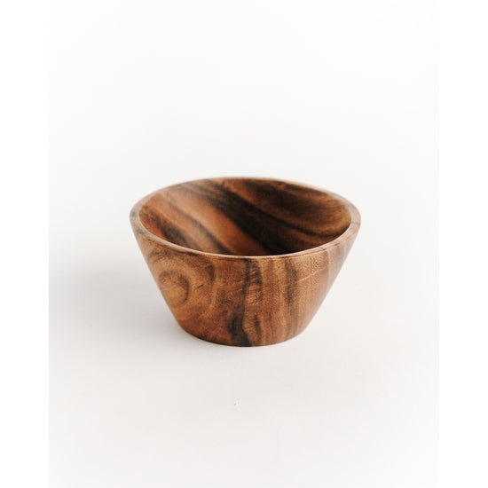 Acacia Wood Snack Bowl