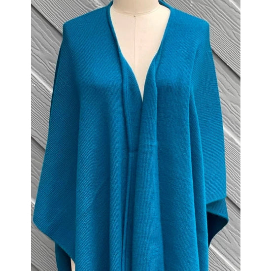 Alpaca Blend Knit Ruana Wrap