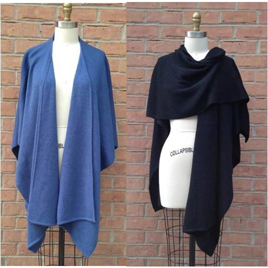 Alpaca Blend Knit Ruana Wrap