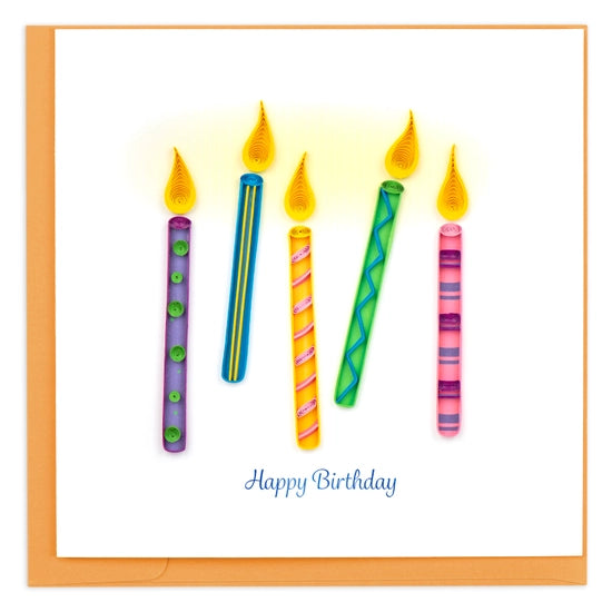 Birthday Candles - Quilling Card