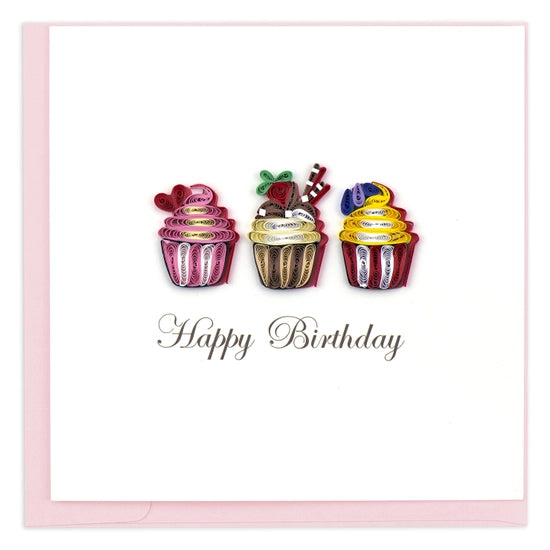 Birthday Cupcakes - Quilling Cards