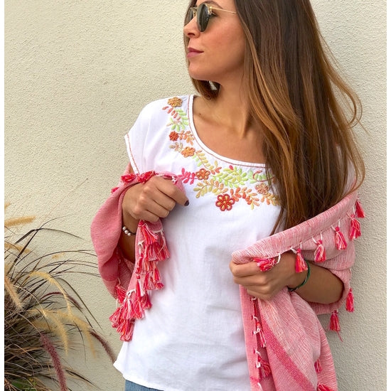 Lila Tassel Wrap