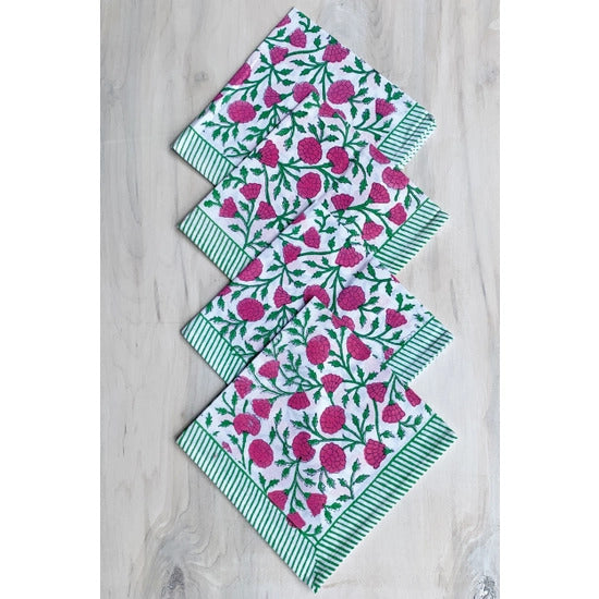 Block Printed Napkin Set