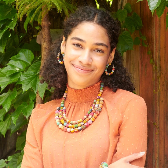 Kantha Open Hoop Posts