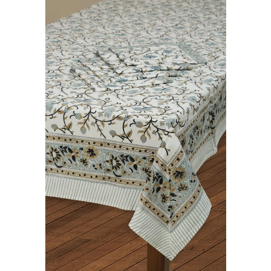 Block Printed Tablecloth 60"x90"
