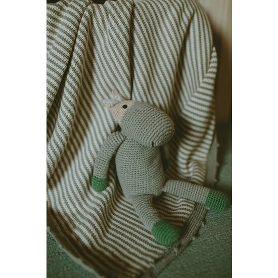 Striped Blanket - Gray