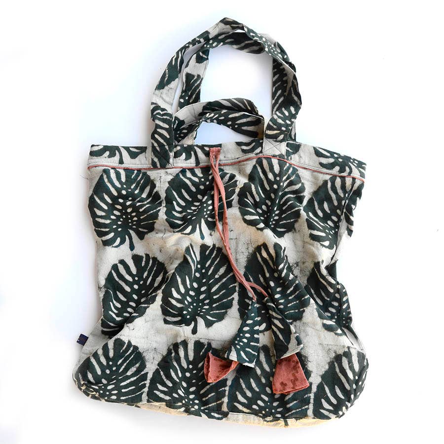 Organic Cotton Jungle Block Printed Bag