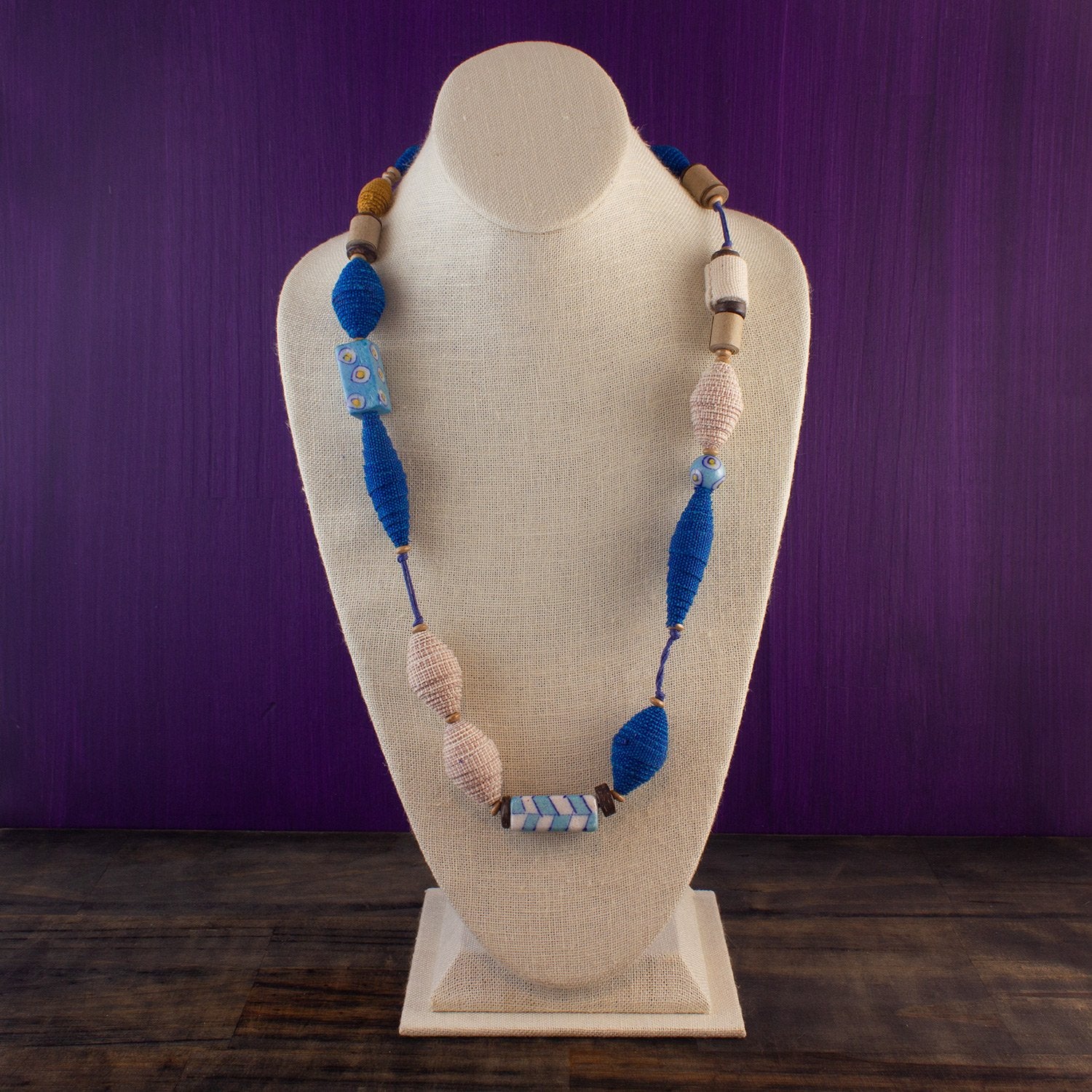Fabric Necklace - Recycled Materials